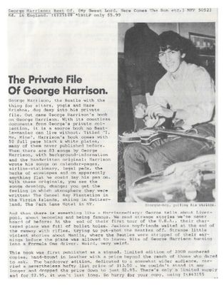 Harrison, George / The Private File of George Harrison / 1980
