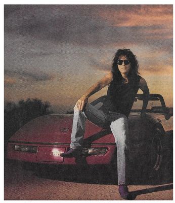 Cooper, Alice / Sitting on Purple Convertible / 1989