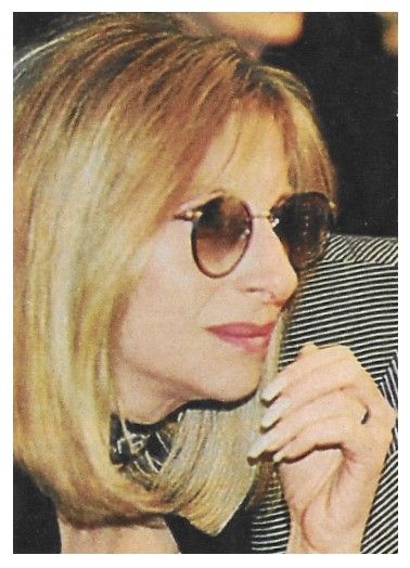 Streisand, Barbra / Closeup-Profile-Sunglasses / 1990