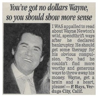 Newton, Wayne / You&#39;ve Got No Dollars Wayne / 1995