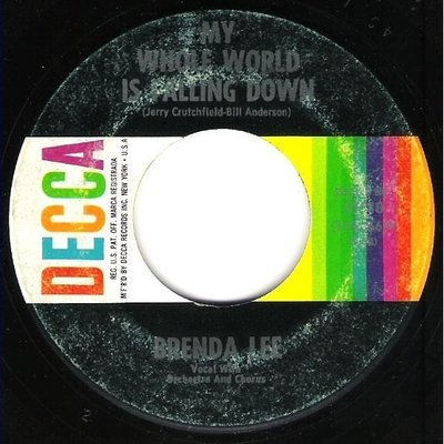 Lee, Brenda / My Whole World is Falling Down / Decca 31510 | Seven Inch Vinyl Single (1963)