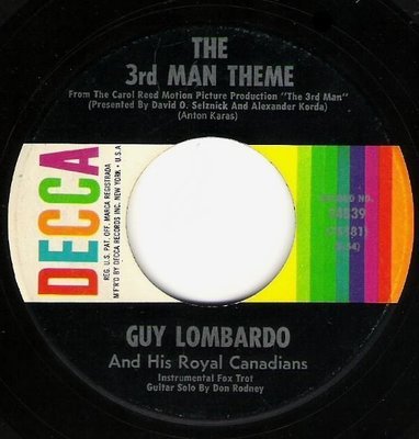 Lombardo, Guy / The 3rd Man Theme / Decca 24839 | Seven Inch Vinyl Single (1950)