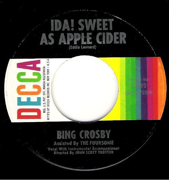 Crosby, Bing / Ida! Sweet As Apple Cider / Decca 25492 | Seven Inch Vinyl Single (1950)