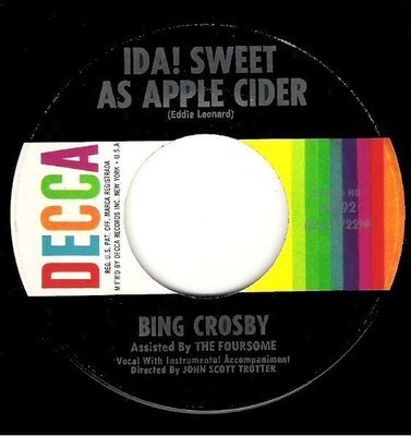 Crosby, Bing / Ida! Sweet As Apple Cider / Decca 25492 | Seven Inch Vinyl Single (1950)