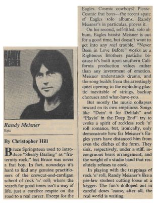 Meisner, Randy / Randy Meisner / 1982
