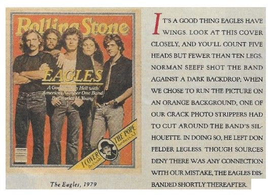 Eagles / Fewer Than Ten Legs / 1979