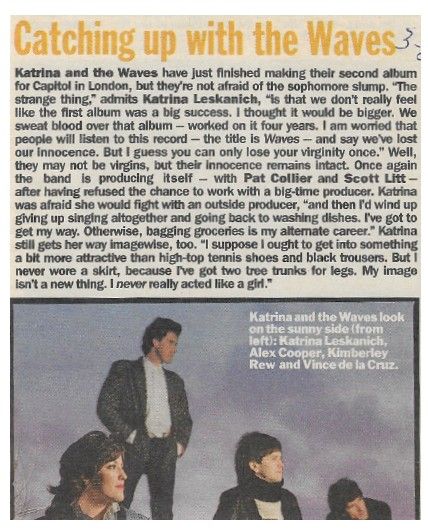Katrina and The Waves / Catching Up with the Waves / 1986
