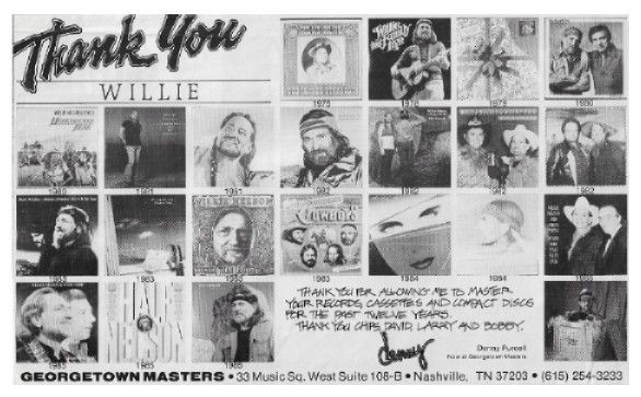 Nelson, Willie / Georgetown Masters: Thank You Willie / 1986