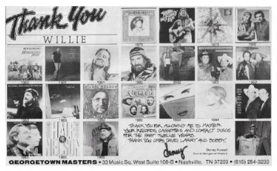 Nelson, Willie / Georgetown Masters: Thank You Willie / 1986