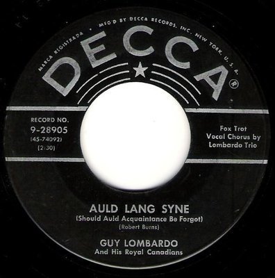 Lombardo, Guy / Auld Lang Syne / Decca 9-28905 | Seven Inch Vinyl Single (1953)