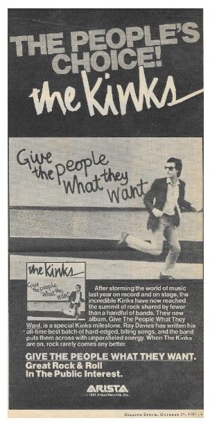 Kinks, The / Give the People What They Want / 1981