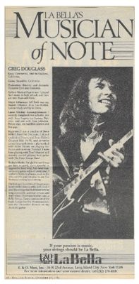 Douglass, Greg / La&#39;Bella&#39;s Musician of Note / 1981