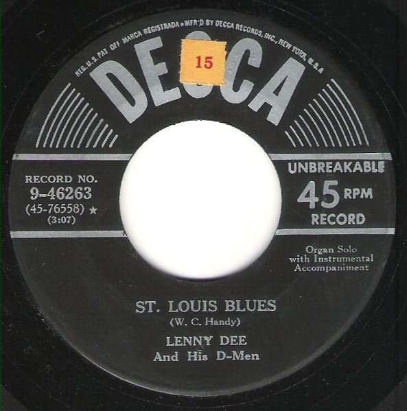 Dee, Lenny / St. Louis Blues / Decca 9-46263 | Seven Inch Vinyl Single (1957)