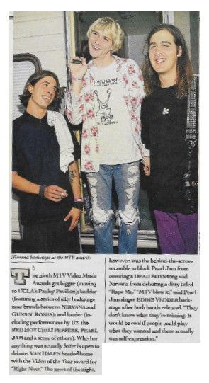 Nirvana / MTV Video Music Awards / 1992