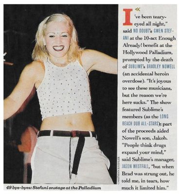 No Doubt / Stefani Onstage at the Palladium / 1997