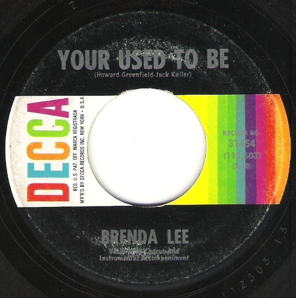 Lee, Brenda / Your Used To Be / Decca 31454 | Seven Inch Vinyl Single (1963)
