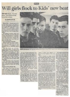 New Kids On the Block / Will Girls Flock to Kids' New Beat? / 1994