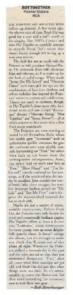 Pointer Sisters / Hot Together / 1987