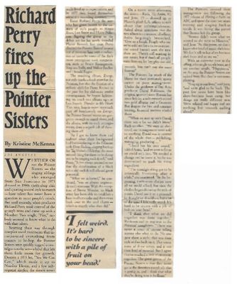 Pointer Sisters / Richard Perry Fires Up the Pointer Sisters / 1979