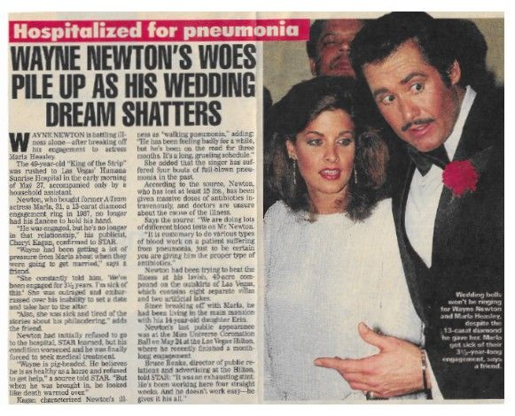 Newton, Wayne / Woes Pile Up As His Wedding Dream Shatters / 1991