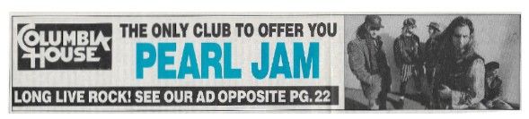 Pearl Jam / The Only Club to Offer You Pearl Jam / 1993