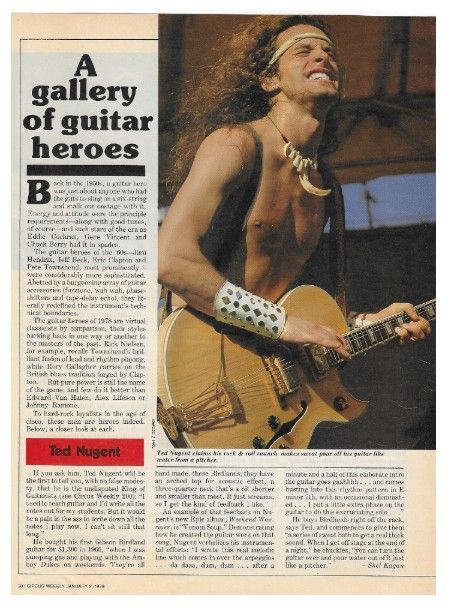 Nugent, Ted / A Gallery of Guitar Heroes / 1979