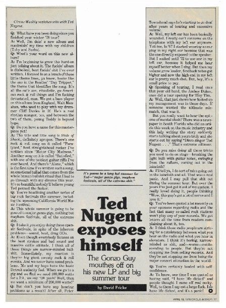Nugent, Ted / Ted Nugent Exposes Himself / 1979