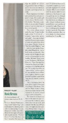 Plant, Robert / Manic Nirvana / 1990