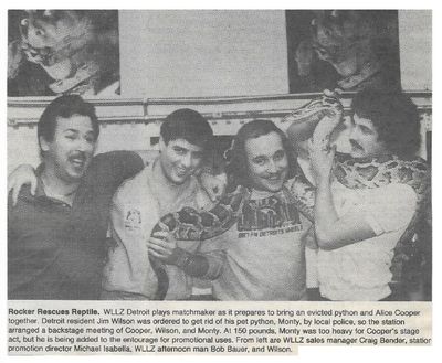 Cooper, Alice / Rocker Rescues Reptile / 1986