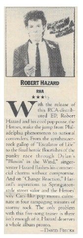 Hazard, Robert / Robert Hazard / 1983
