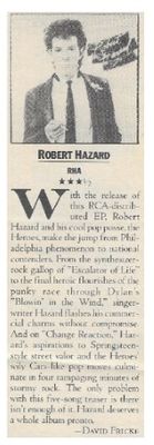 Hazard, Robert / Robert Hazard / 1983