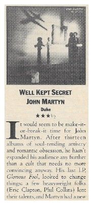 Martyn, John / Well Kept Secret / 1983