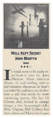 Martyn, John / Well Kept Secret / 1983