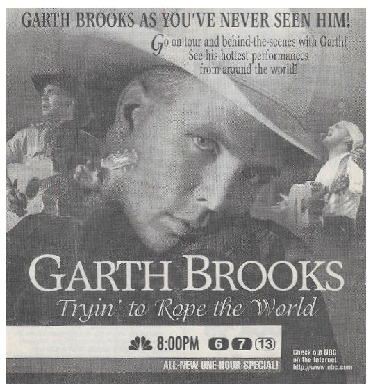 Brooks, Garth / Tryin&#39; to Rope the World / 1995