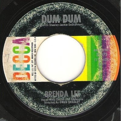 Lee, Brenda / Dum Dum / Decca 31272 | Seven Inch Vinyl Single (1961)