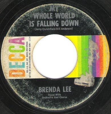 Lee, Brenda / My Whole World is Falling Down / Decca 31510 | Seven Inch Vinyl Single (1963)