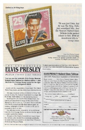 Presley, Elvis / Stained Glass Tableau / 1992