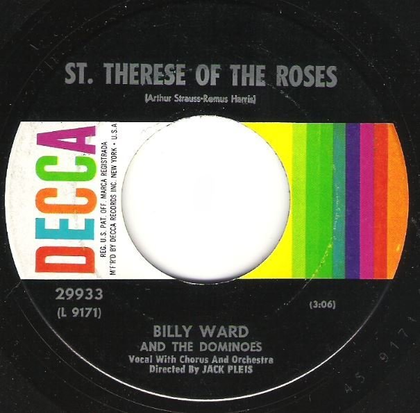 Ward, Billy (+ The Dominoes) / St. Therese of the Roses / Decca 29933 | Seven Inch Vinyl Single (1956)