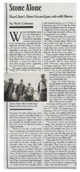Gossard, Stone / Stone Alone / 1993