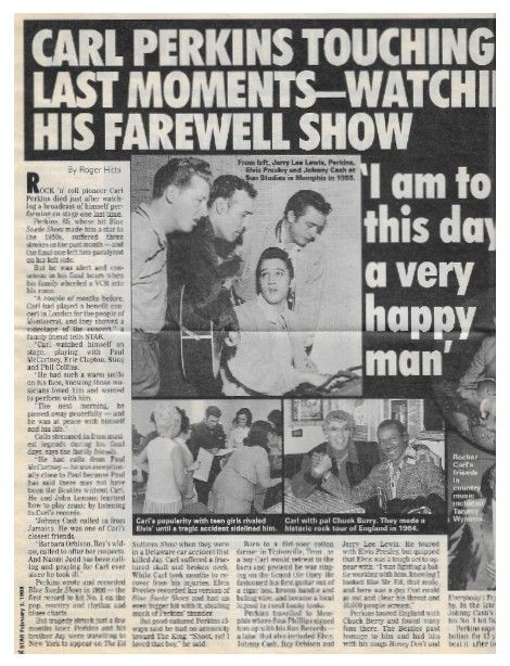 Perkins, Carl / Touching Last Moments / 1998