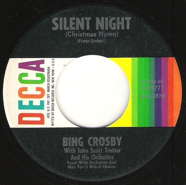 Crosby, Bing / Silent Night (Christmas Hymn) / Decca 9-23777 | Seven Inch Vinyl Single (1950)