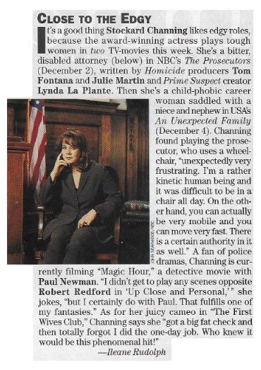 Channing, Stockard / Close to the Edgy / 1996