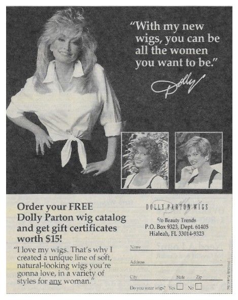 Parton, Dolly / Dolly Parton Wigs / 1996