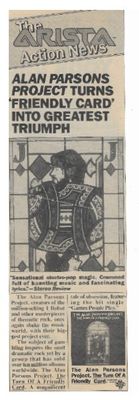 Parsons, Alan (Project) / The Turn of a Friendly Card / 1981