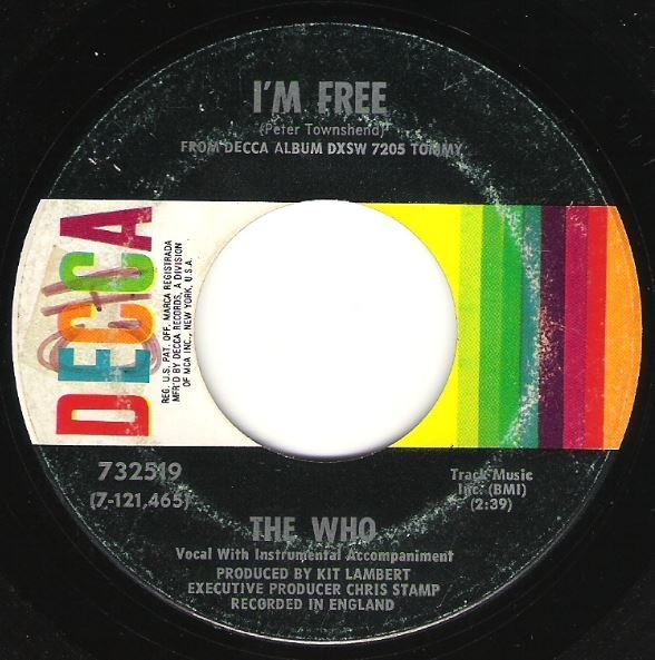 Who, The / I&#39;m Free / Decca 732519 | Seven Inch Vinyl Single (1969)