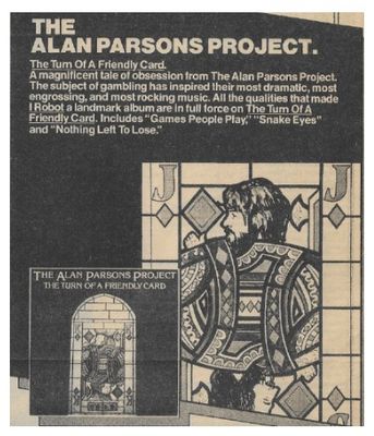 Parsons, Alan (Project) / The Turn of a Friendly Card / 1980