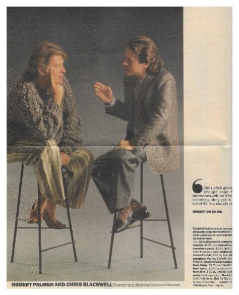 Palmer, Robert / Robert Palmer and Chris Blackwell