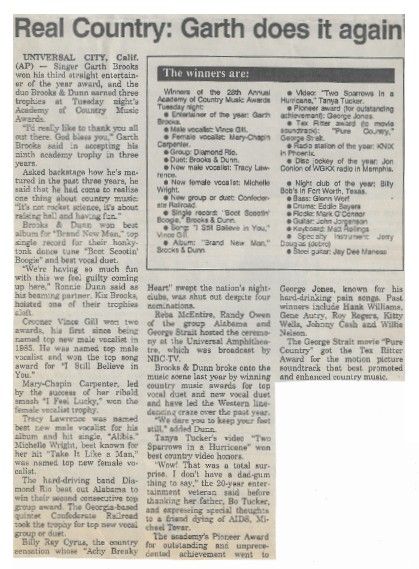 Brooks, Garth / Real Country: Garth Does It Again / 1993