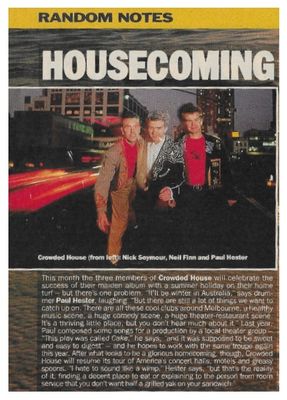 Crowded House / Housecoming / 1987