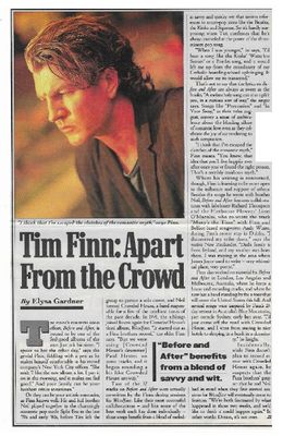 Finn, Tim / Apart From the Crowd / 1993